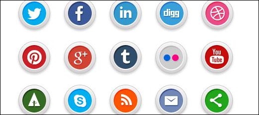 Free Round Social Media Icons