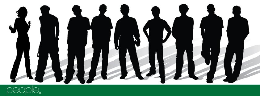 Free Silhouette Vector People Teenagers