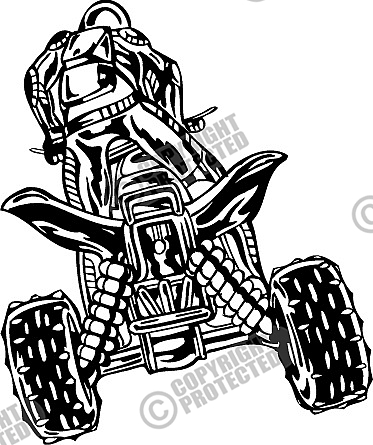 Free Vector Clip Art for a ATV