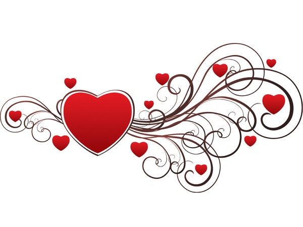 Free Vector Heart Swirl Clip Art