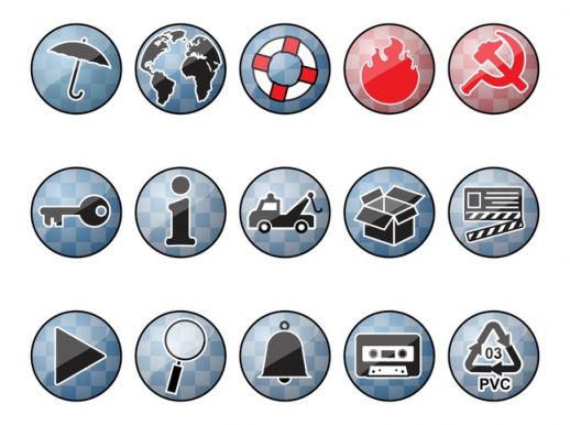 Free Vector Icons Social Round