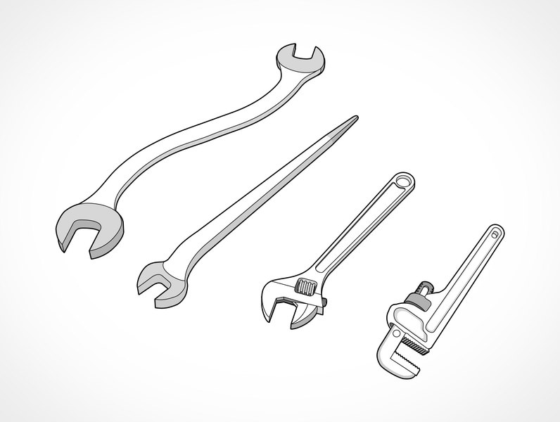 Free Vector Wrench