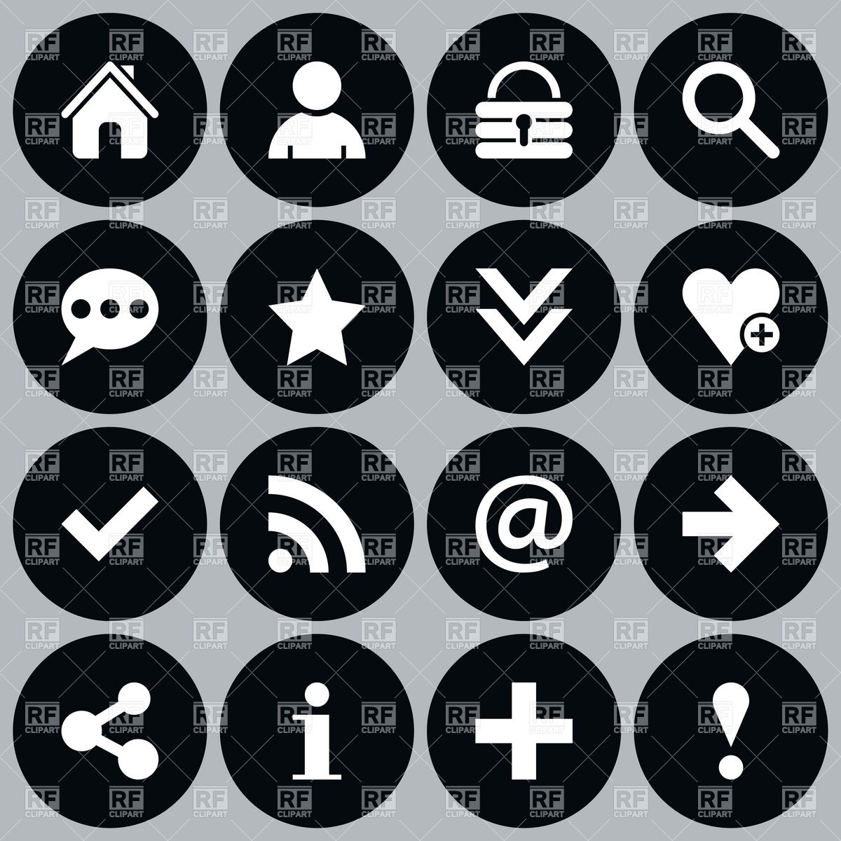 Free Website Icons Black