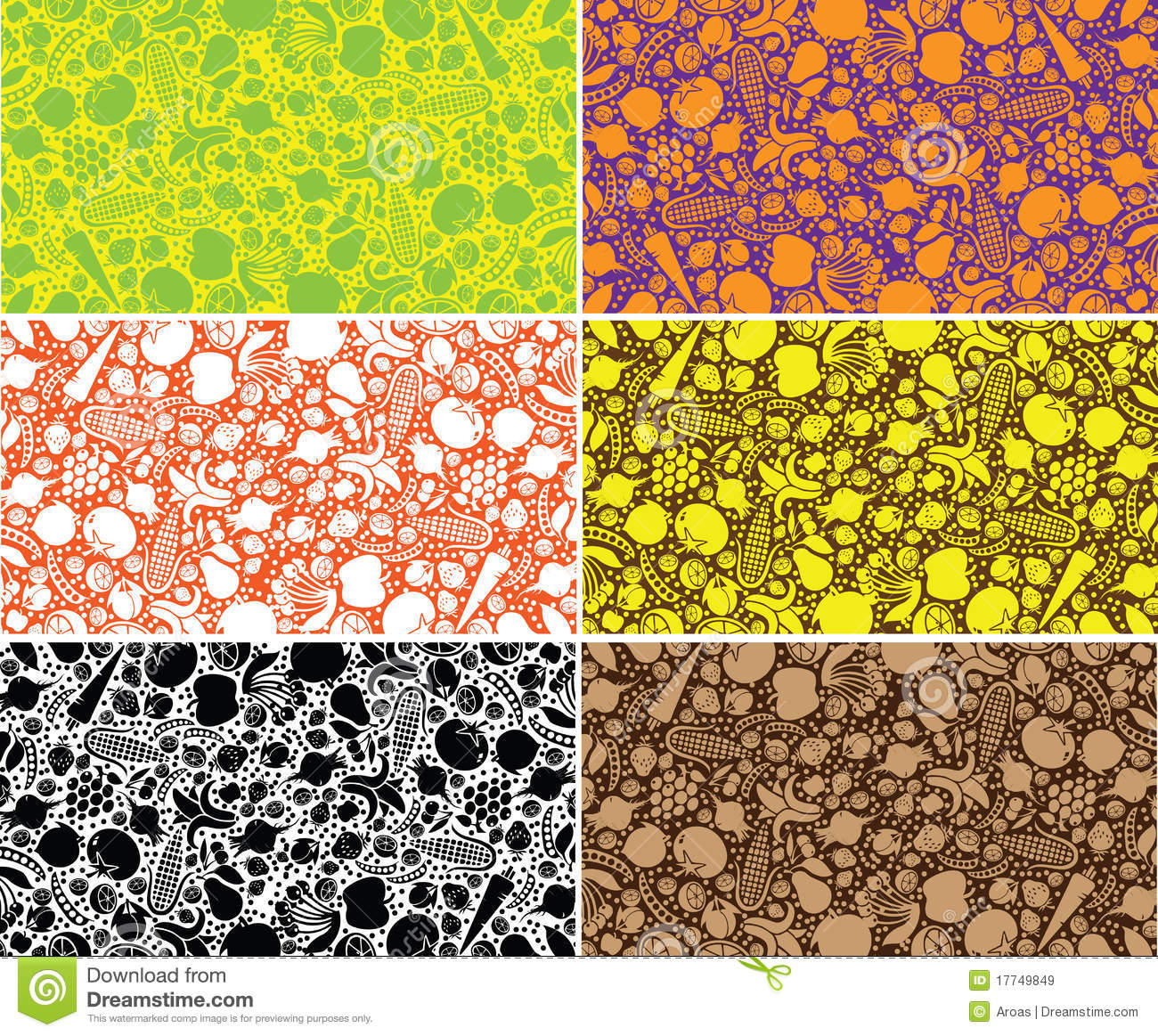 Fruit and Vegetable Patterns