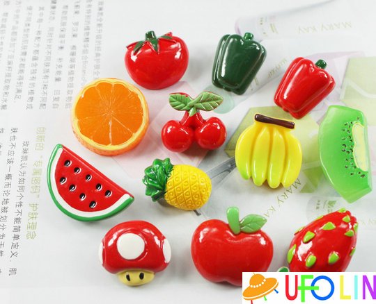 Fruit and Vegetable Refrigerator Magnets