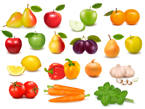 Fruits and Vegetables Vector
