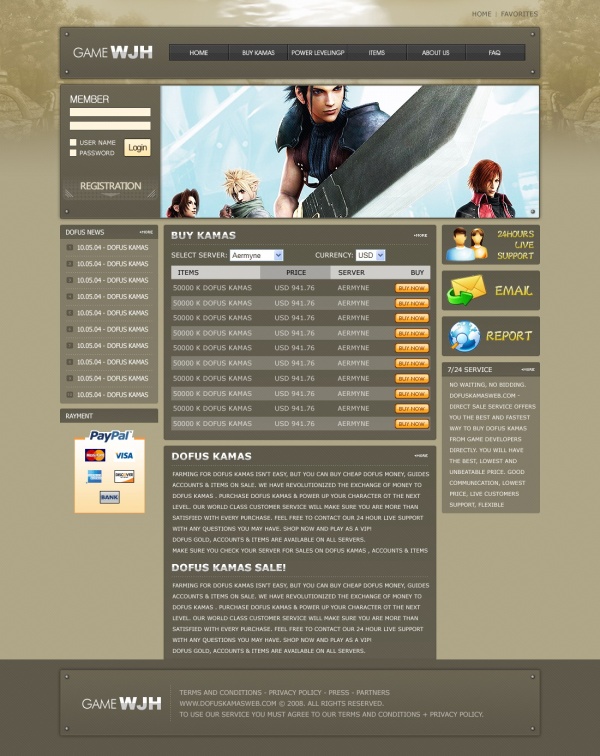Game Design Website Template Game Design Website Template