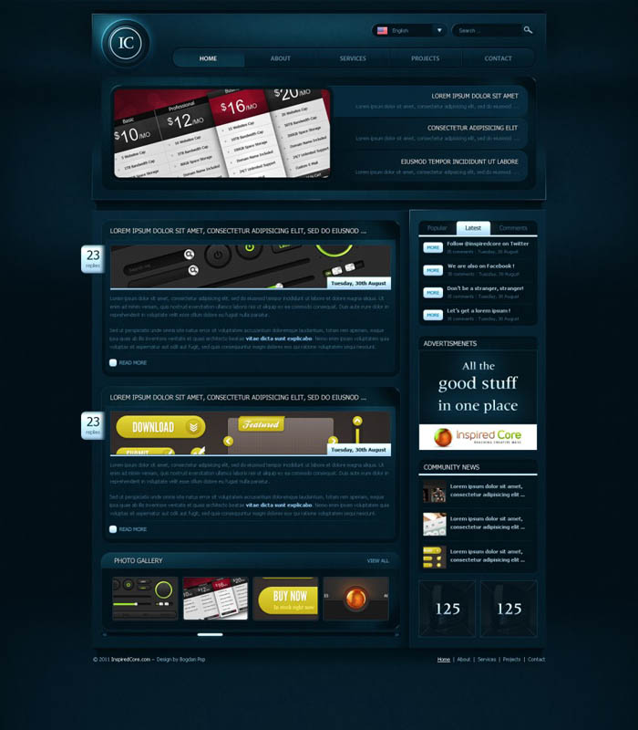 Gaming Website Template Gaming Website Template