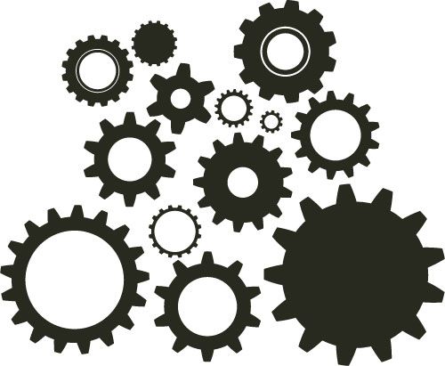 15 Steampunk Gears Vector Images