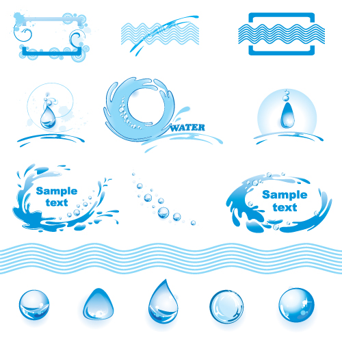 Graphic Water Logo Designs