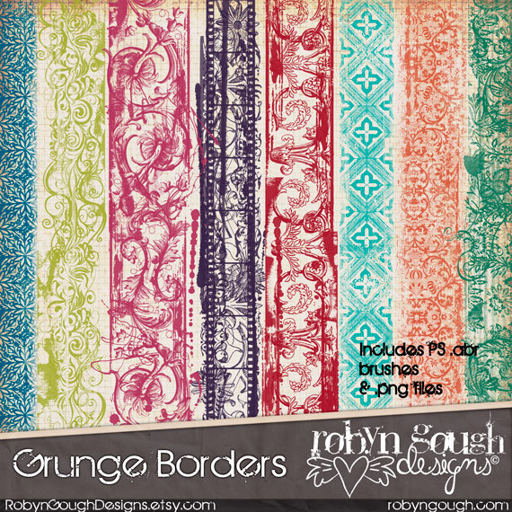 Grunge Borders Photoshop Brushes