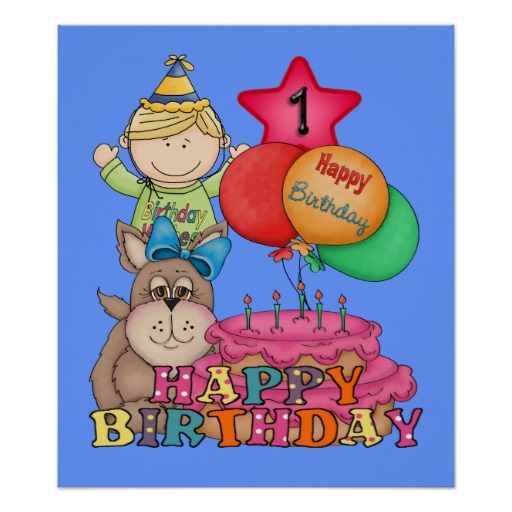 Happy 1 Year Old Boy Birthday Balloons Happy 1 Year Old Boy Birthday Balloons