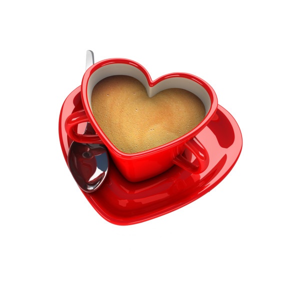 Heart Shaped Coffee Cup