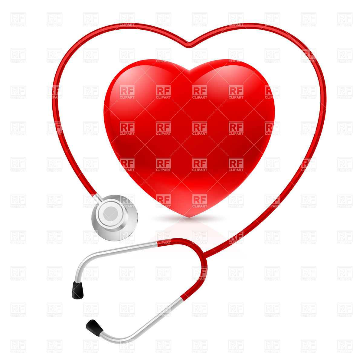 Heart Shaped Stethoscope Clip Art