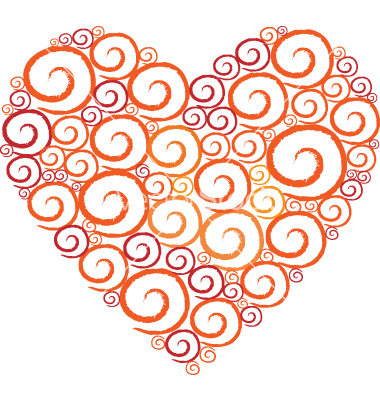 Heart Swirl Clip Art