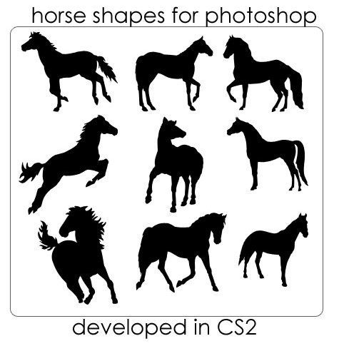 Horse Shape Photoshop