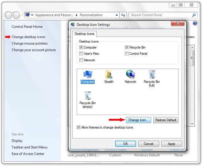 14 Change Desktop Icons Windows 7 Images