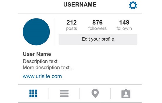 Instagram Profile Page Template