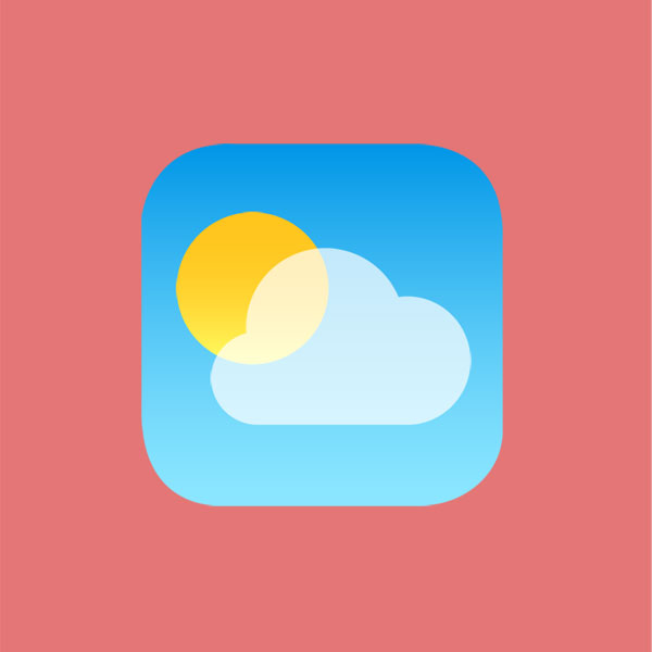 iOS 7 App Icons Weather iOS 7 App Icons Weather