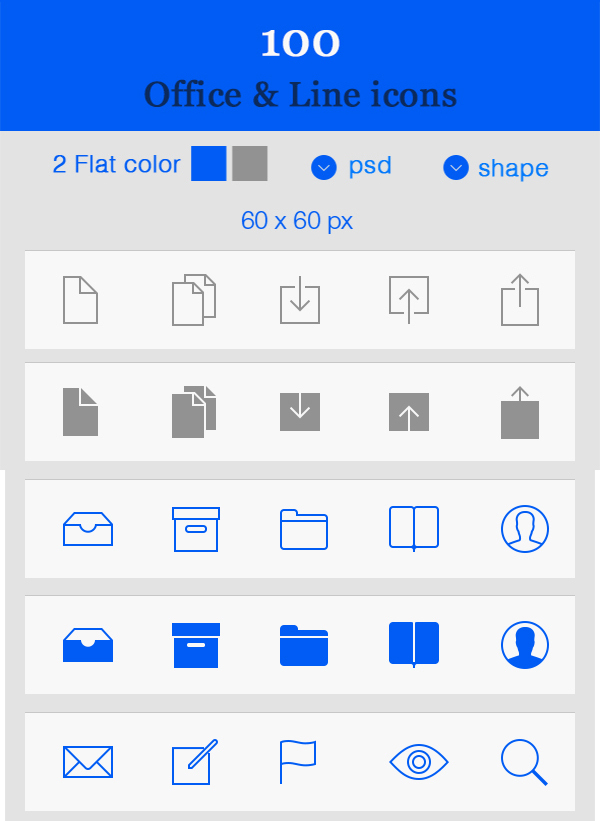 iOS 7 Icons Vector Free