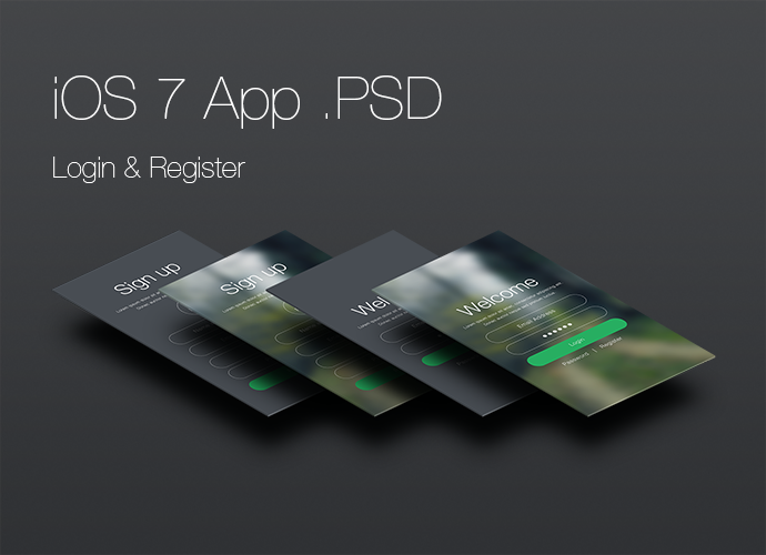 iOS App Login Screen iOS App Login Screen