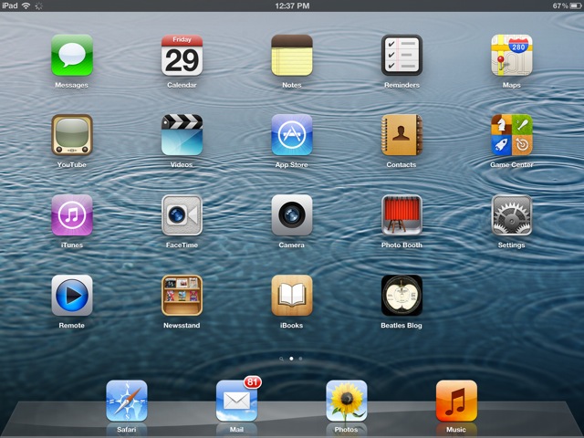 iPad Home Screen Icons