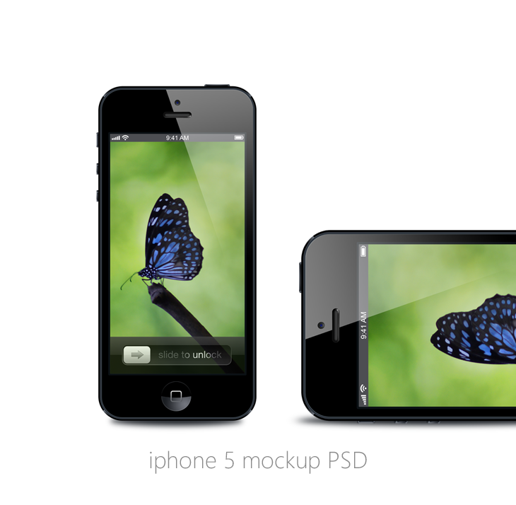 iPhone 5 Mockup PSD iPhone 5 Mockup PSD