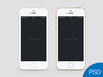 iPhone 5S Mockup PSD