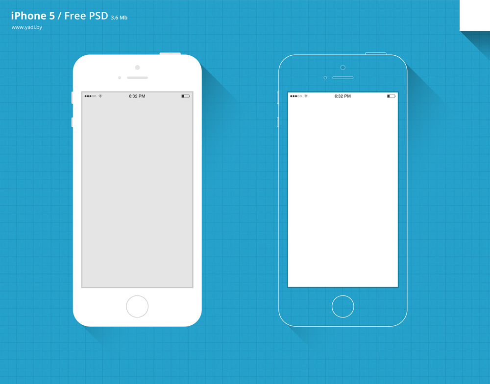 iPhone 5S Mockup PSD