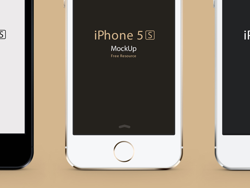 iPhone 5S Mockup Vector PSD