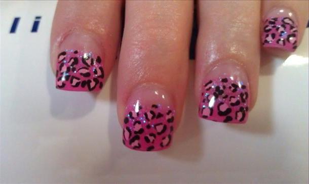 Leopard Print Acrylic Nail Designs