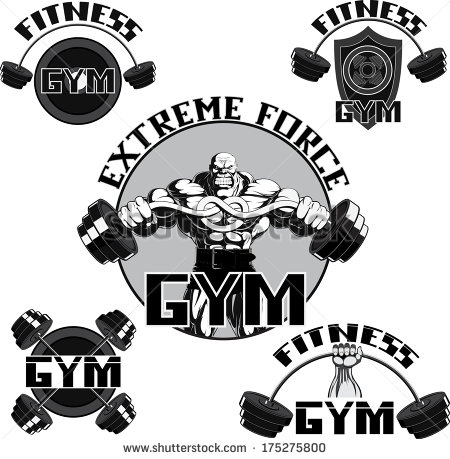 Lifting Weights Clip Art Vector