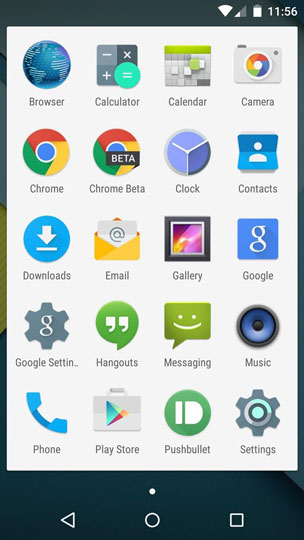 Lollipop Android App Drawer Icon