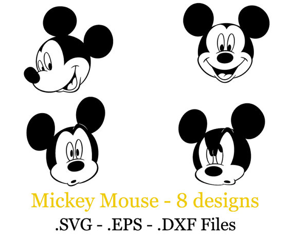 Mickey Mouse Face SVG Mickey Mouse Face SVG