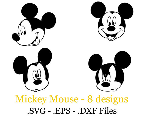 Mickey Mouse Face SVG