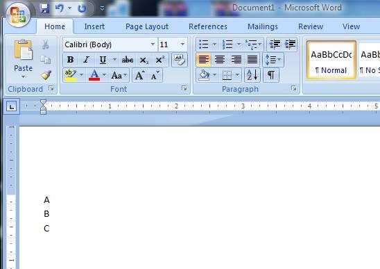 Microsoft Word 2007