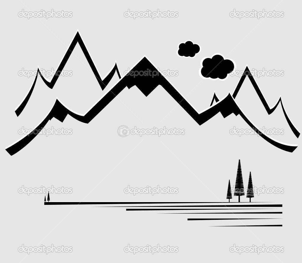 Mountain Vector Clip Art