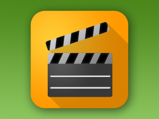 Movie Clapper Icon Flat