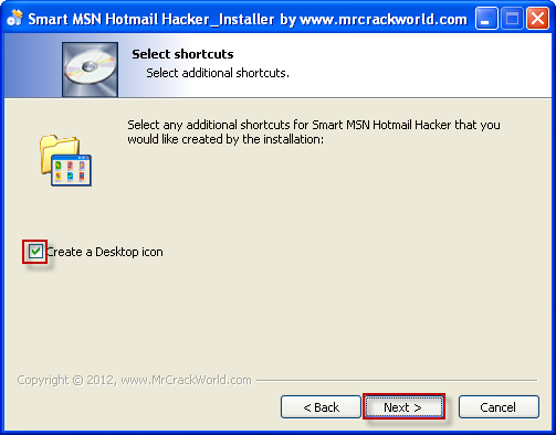 MSN Hotmail Desktop Icon
