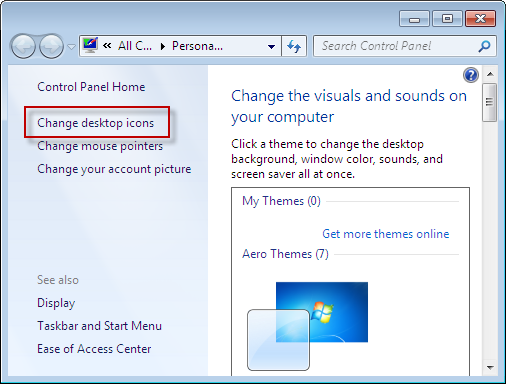 My Computer Icon Windows 7