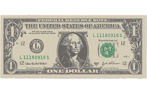 One Dollar Bill Clip Art Free