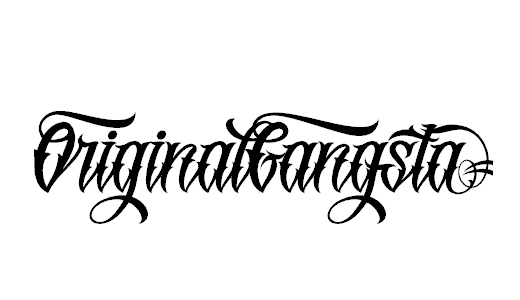 10 Original Gangsta Font Lettering Images