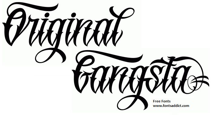 Original Gangster Font