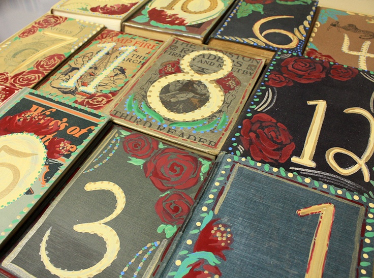 Painted Vintage Table Book Painted Vintage Table Book