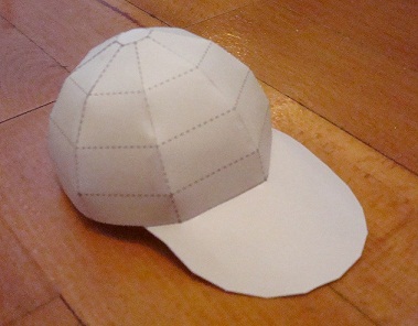 Paper Baseball Cap Template