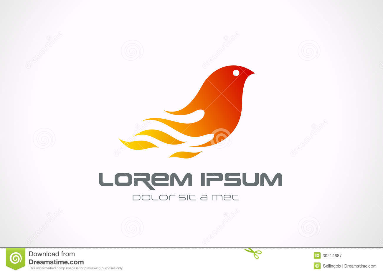 Phoenix Bird Logo Vector