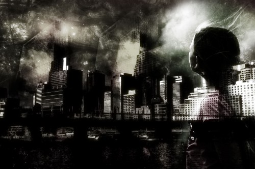 Photoshop Black and White City Photoshop Black and White City