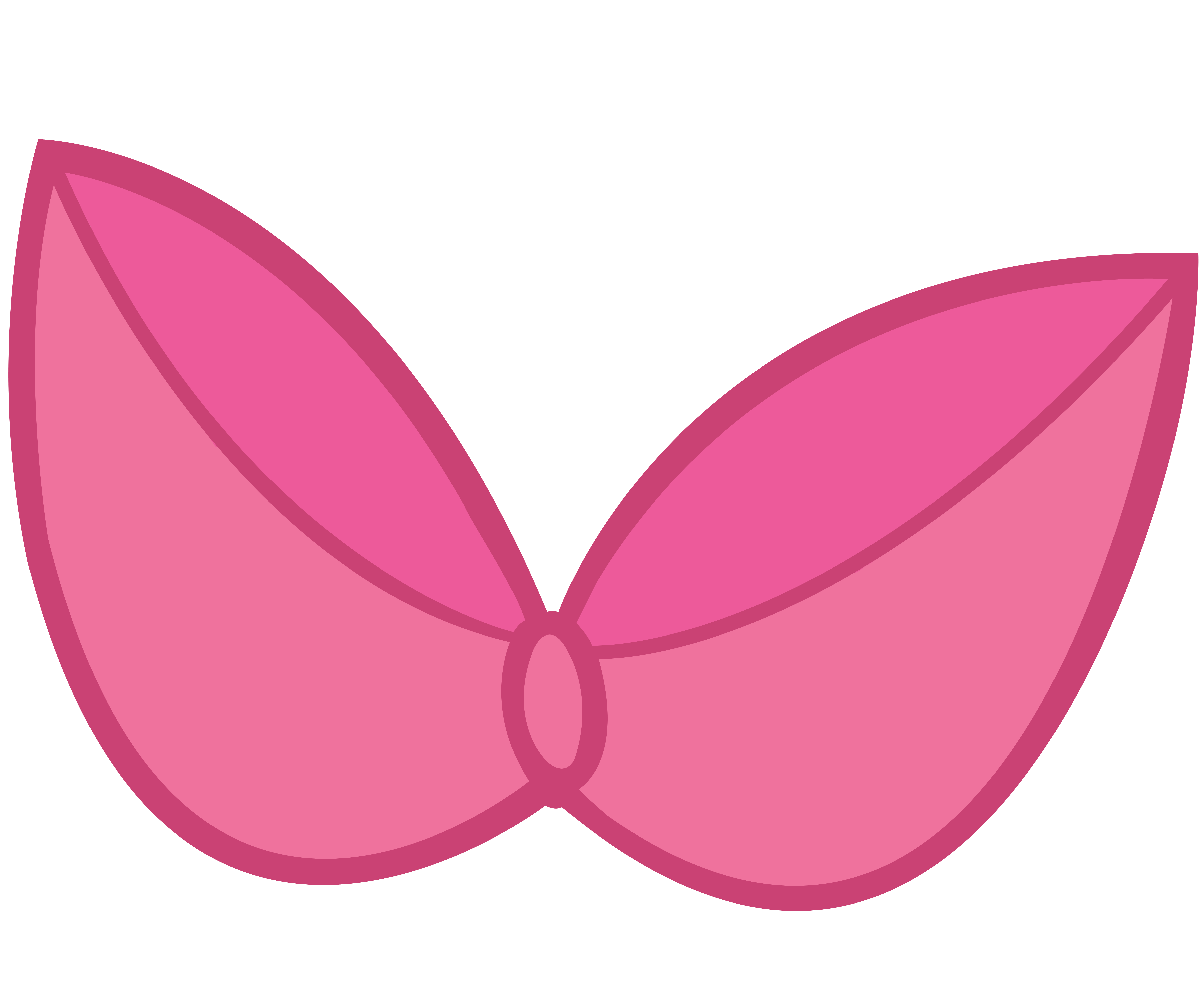 Pink Hair Bow Vector