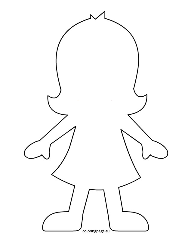 Printable Girl Paper Doll Template