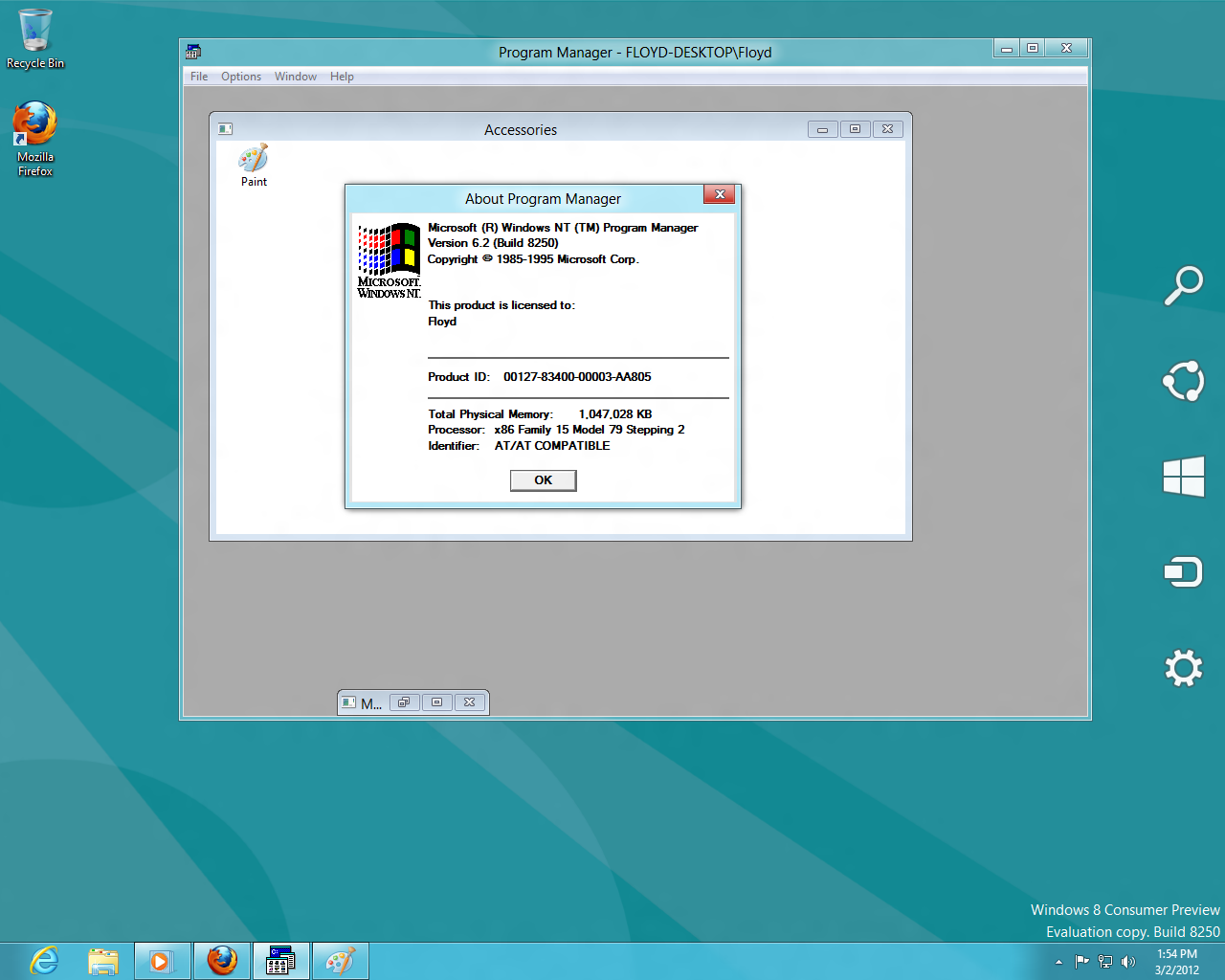 Program Manager Windows 8